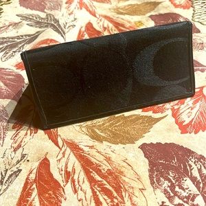 Coach checkbook case. Black.
